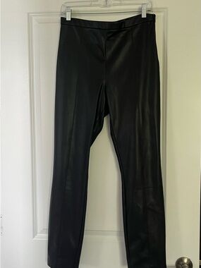 Zara Black Faux Leather Pants